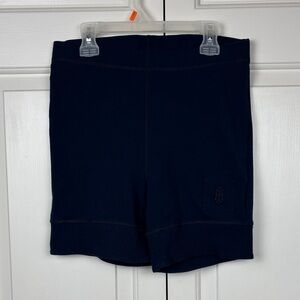 FP Movement Womens Dark Navy Ribbed Hem Biker Shorts - M